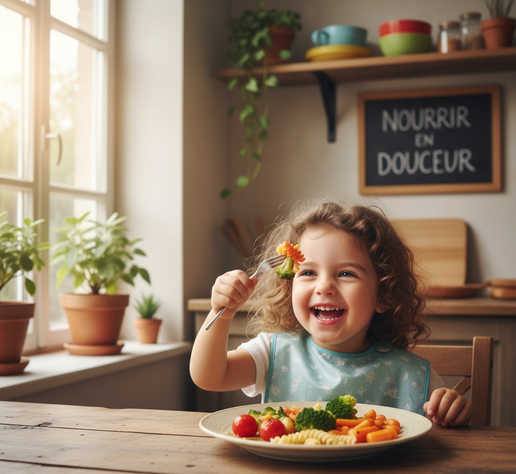 Photo d'un enfant qui mange